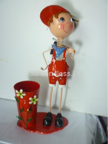 factory saled decor Iron garden doll