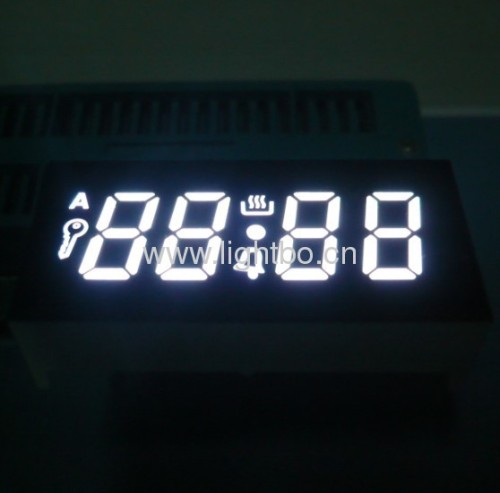 4 digit 0.41" common cathode pure white 7 segment led digital oven timer displays