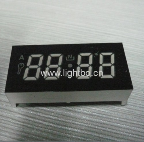 4 digit 0.41" common cathode pure white 7 segment led digital oven timer displays