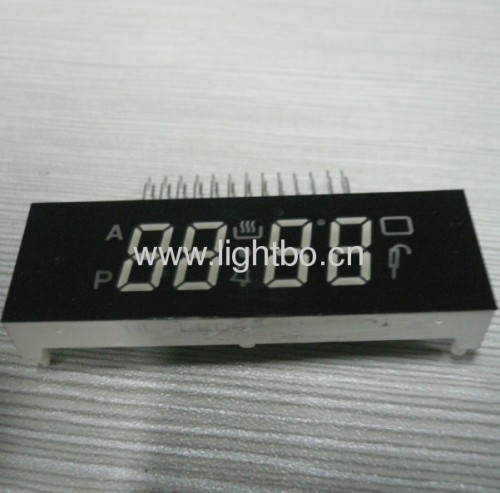 Pure White 4 Digit 0.41" common cathode 7 Segment LED Display for Multifunction Digital Oven Timers