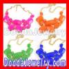 New Golden Chain Candy Resin Geometry Drop Chunky Bib Pendant Necklace Jewelry