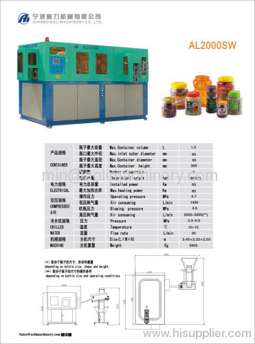 Full automatic stretch blow moulding machine