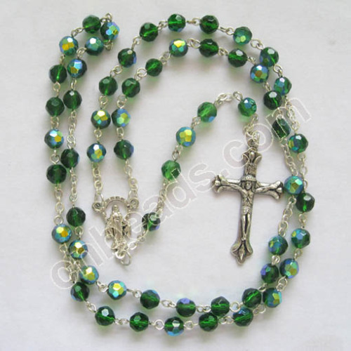crystal birthstone rosary prayer beads catholic jewelry