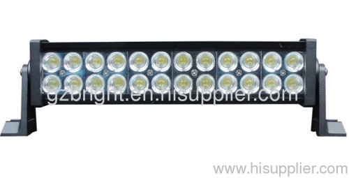 72W two rows led light bar for offroad, truck, jeep, suv