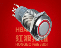 Ring-illuminated Push Button Switch HBS2GQF-11E