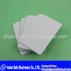 inkjet white blank PVC card with Hico magnetic line and 5528 chip
