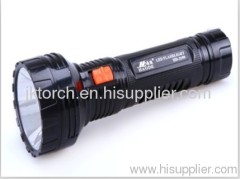 high quality rechargeable LED plastic flashlight