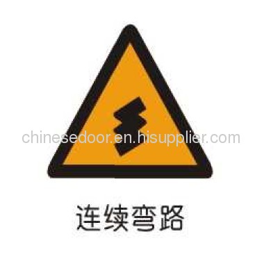 Traffic road metal warning signage for municipal engineering