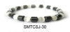 Hematite magnetic bracelet with cat's eye stone