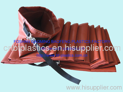 Fiber glass positive pressure heating exhaust duct