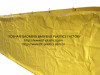 Strong PVC Yellow fire resistant tunnel duct with snap hooks