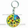 Custom M&M logo Iron metal keychains, Lacquered colors and soft enamel, for souvenir gifts