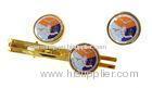 Souvenir military clips Brass Printing sticker Cufflinks and Tie Clips with various colors