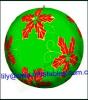 Christmas flower-printed ornament for homeyard