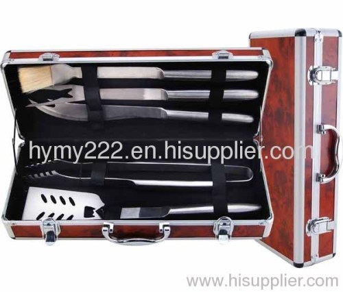 5 Pieces Barbecue Set, Made of Stainless Steel, Hardness and Durable
