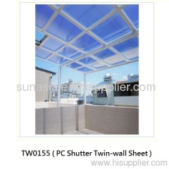 Polycarbonate Shutter Twin-wall Sheet