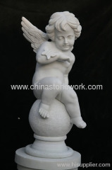 White Marble Angel carving