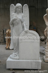white Marble Angel sculpture