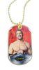 Metal Dog tag / Custom Hang Tags with printing logo and resin coating, gold plated