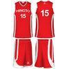 Micro Mesh Sublimated Basketball Uniforms Sportswear With Custom Name / Number