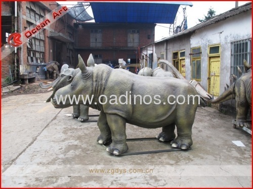 Life Size Simularion Fiberglass Animal Model of Chilotherium