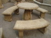 Antique stone Garden bench