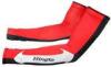 Sublimated Cycling Wear Thermal Arm Warmer Winter Silicone Grippers Red / White