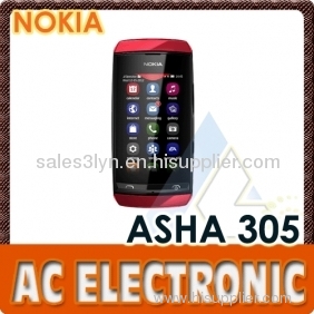 Nokia Asha 305 Dual SIM Touch Screen Mobile Phone