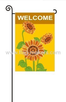 Custom sunflowers garden flag