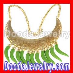 Cheap Vintage Gold Metal Rhinestone Choker Collar Becklace Wholesale