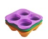 4 cups 4 scalariform shaped silicone cake mould