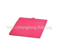 Square shaped silicone mat, silicone rivet