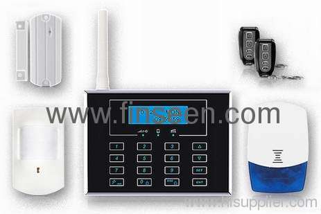 Black: wireless LCD touch keypad burglar alarm system FS-AM221