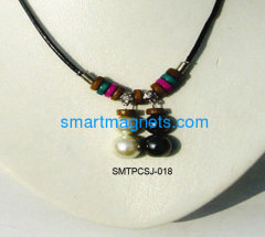 hematite magnetic necklace pendant