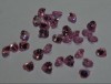 Heart shape Pink cubic zirconia gemstones wholesale price