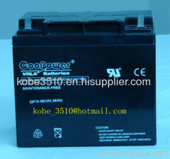 Lead acid battery 12V38AH