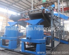 Double flow centrifugal separation of gold equipment