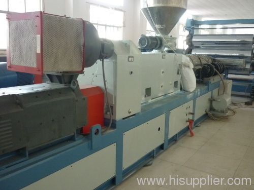 Plastic sheet extruder