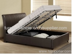 faux leather storage bed