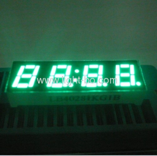 Pure Green 0.28" common cathode four-Digit 7 segment led numeric displays