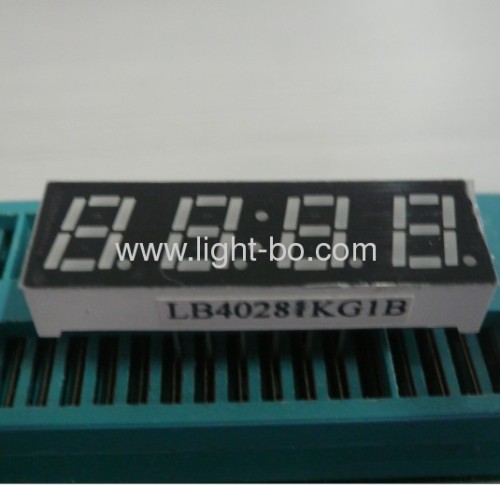 Pure Green 0.28" common cathode four-Digit 7 segment led numeric displays