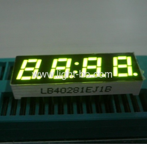 0.28" common cathode super green 4-Digit 7 segment led nunumeric display for cock
