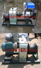 Powereded winch/engine winch/petrol powered winch/diesel powered winch used for hoisting and pulling cable in electrical