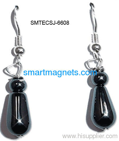 New design hematite magnetic eardrop