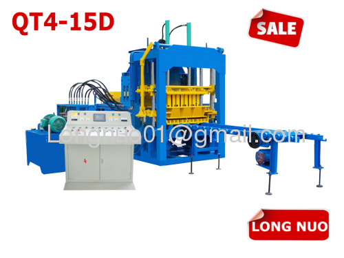 QT4-15D paving cement automatic block making machinery