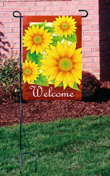 Custom Sunflower garden flag