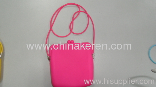 2013 fashion silicone girl satchel bag