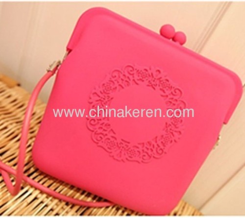 2013 fashion silicone girl satchel bag