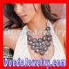 Fashion Stella Dot Wood Glass Ribbon Casablanca Bib Necklace