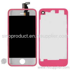 LCD with Touch Screen Digitizer&Home Button&Back Cover for iPhone 4S/4
